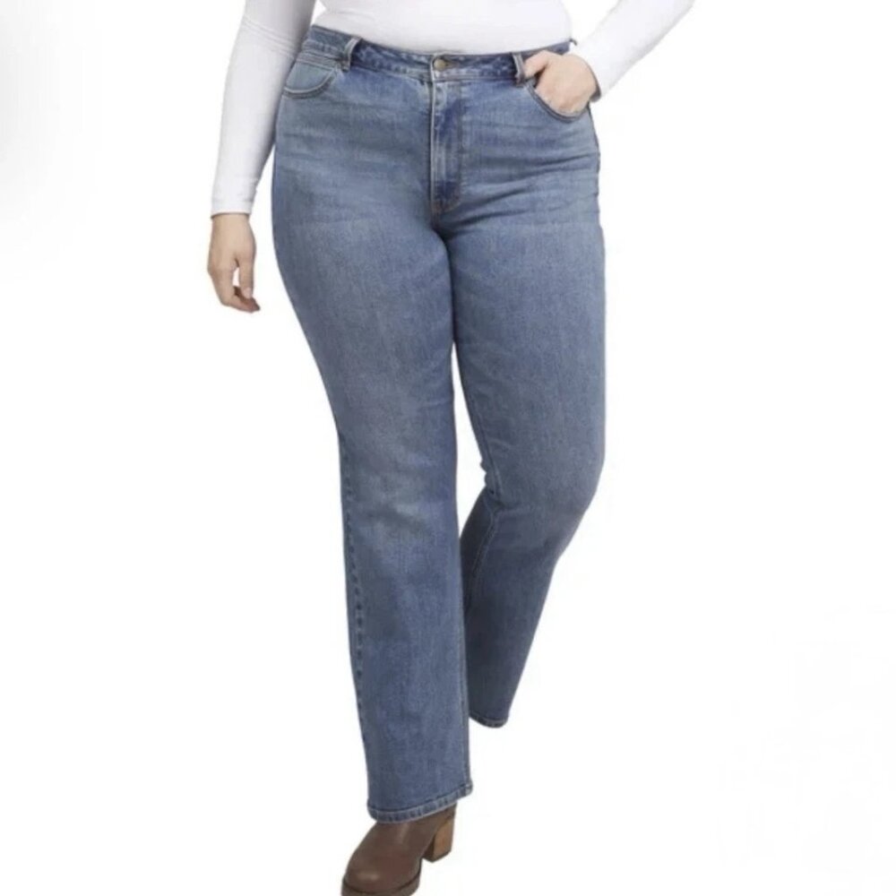 Wrangler High Rise Bootcut Jeans Women 12 Free to Stretch Pants Jeans Inseam 32"